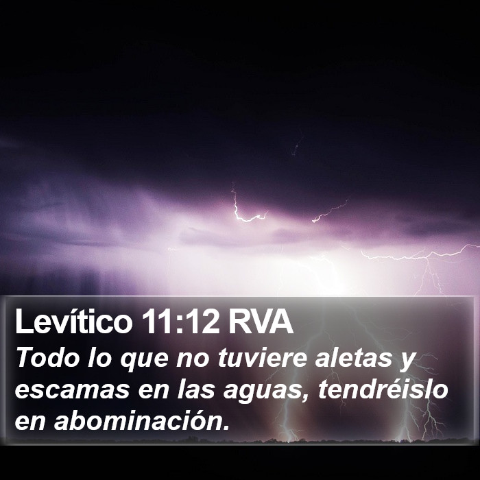 Levítico 11:12 RVA Bible Study