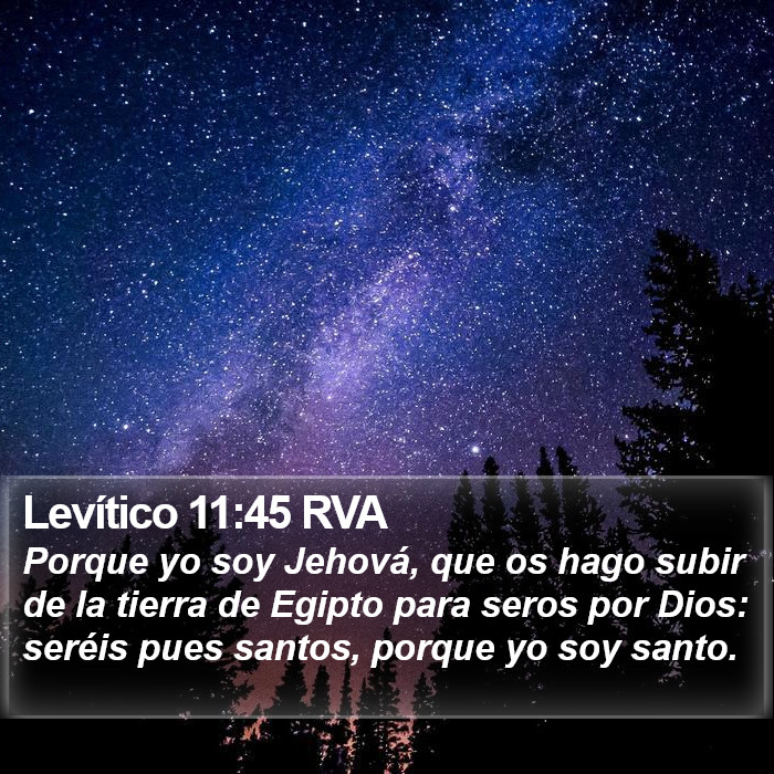 Levítico 11:45 RVA Bible Study