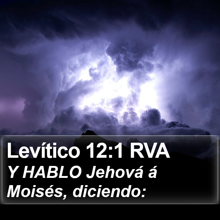 Levítico 12:1 RVA Bible Study