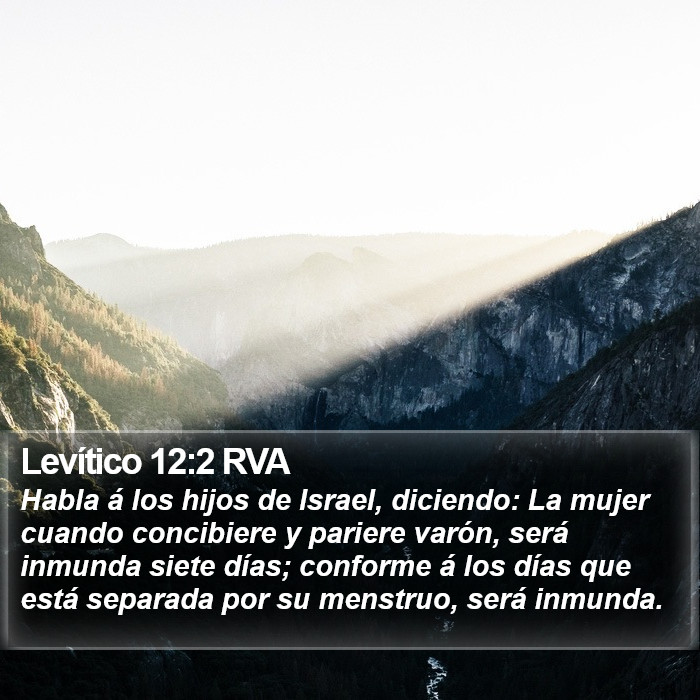 Levítico 12:2 RVA Bible Study