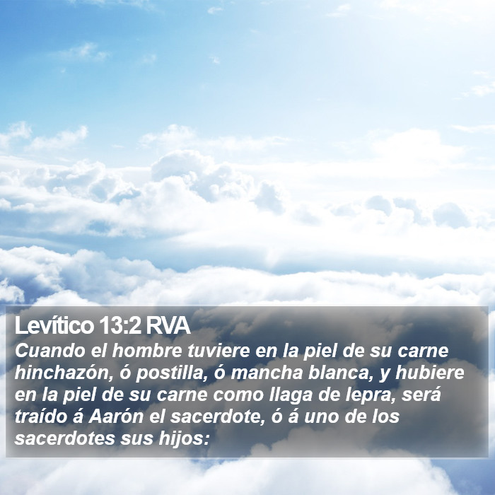 Levítico 13:2 RVA Bible Study