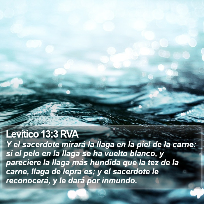 Levítico 13:3 RVA Bible Study