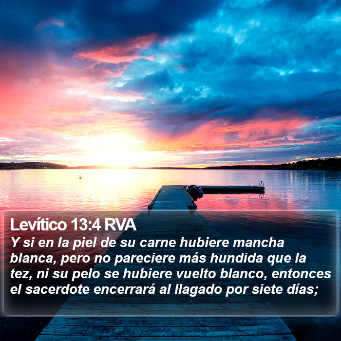 Levítico 13:4 RVA Bible Study