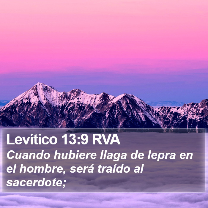 Levítico 13:9 RVA Bible Study