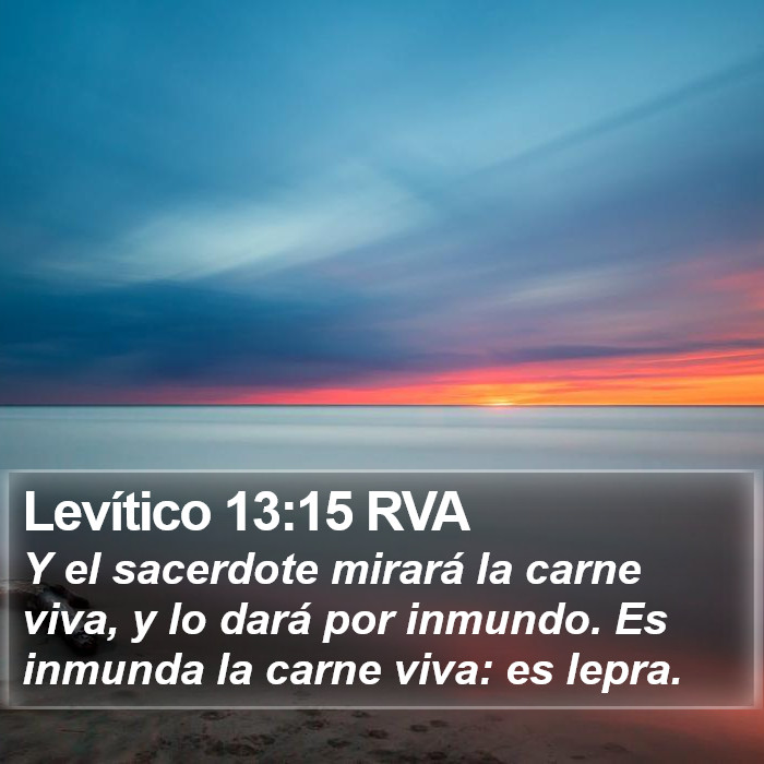 Levítico 13:15 RVA Bible Study