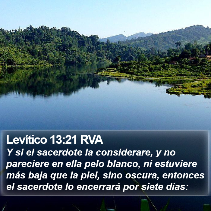 Levítico 13:21 RVA Bible Study