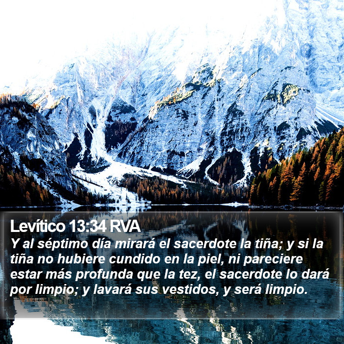 Levítico 13:34 RVA Bible Study