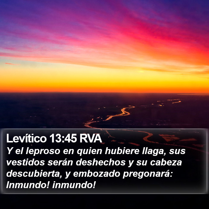 Levítico 13:45 RVA Bible Study