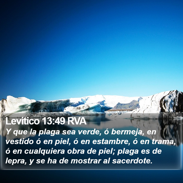 Levítico 13:49 RVA Bible Study