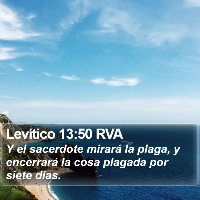 Levítico 13:50 RVA Bible Study