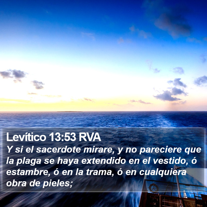 Levítico 13:53 RVA Bible Study