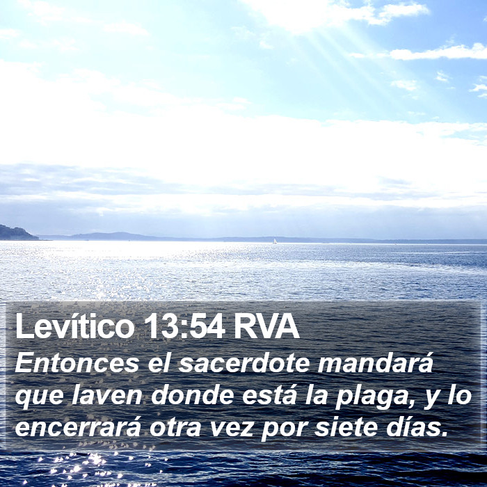 Levítico 13:54 RVA Bible Study