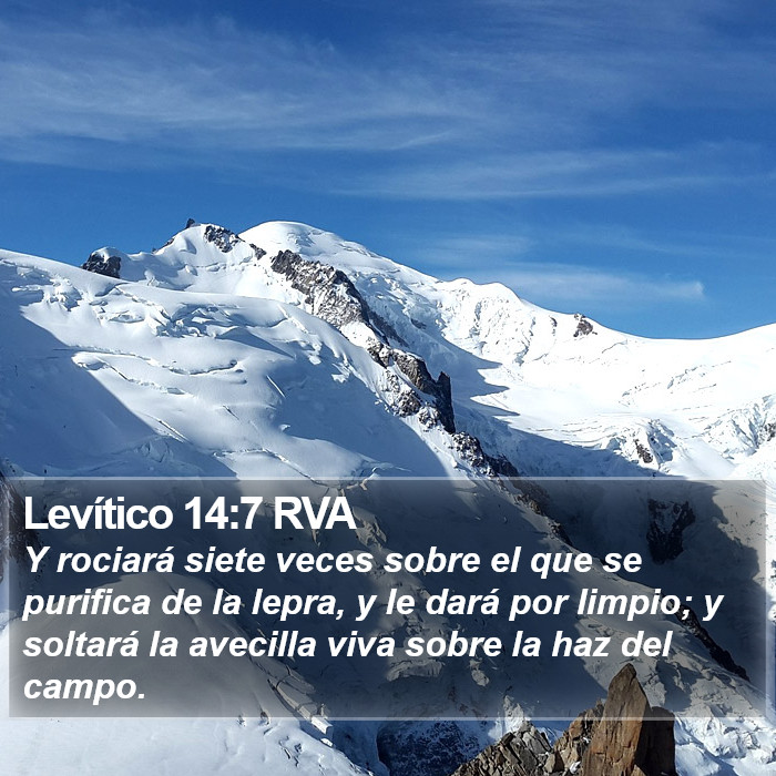 Levítico 14:7 RVA Bible Study
