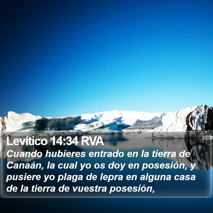 Levítico 14:34 RVA Bible Study