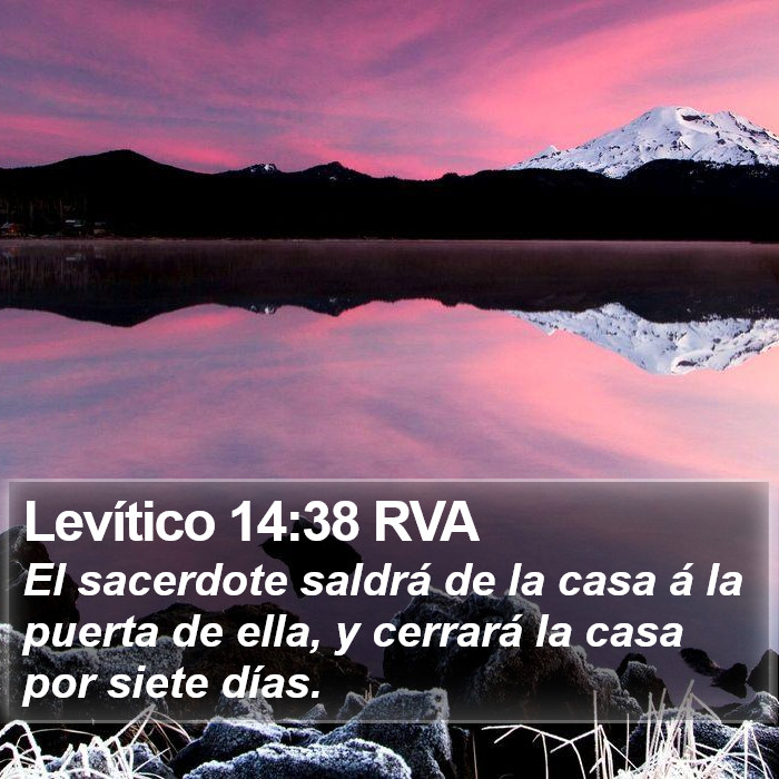 Levítico 14:38 RVA Bible Study