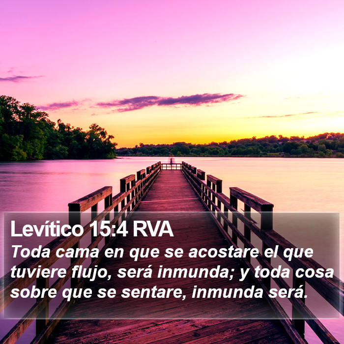 Levítico 15:4 RVA Bible Study