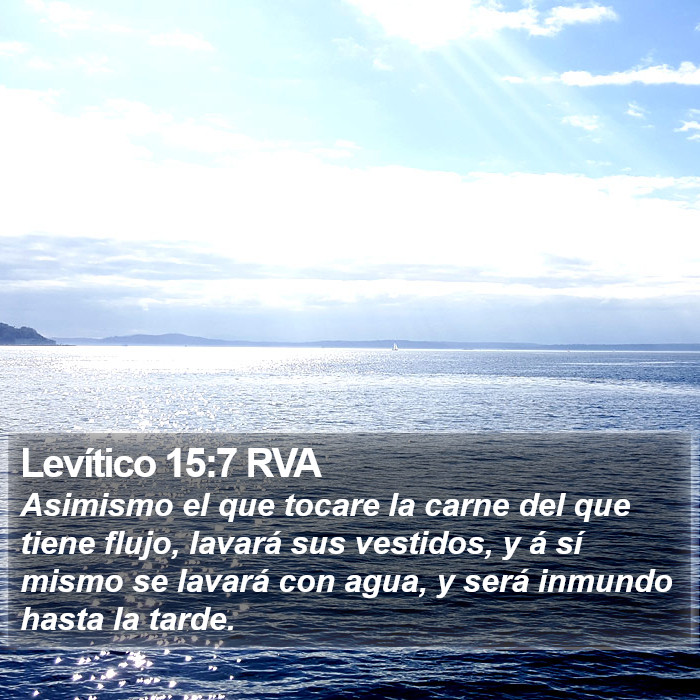 Levítico 15:7 RVA Bible Study