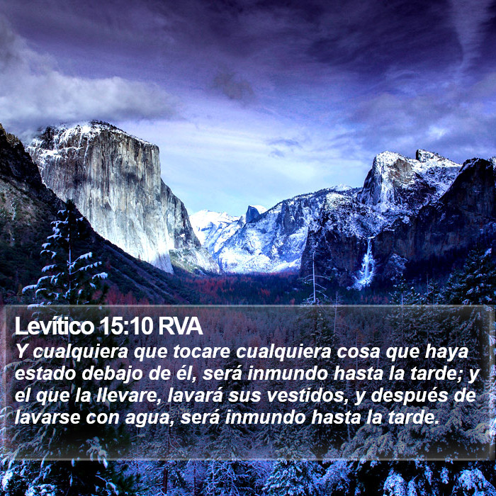 Levítico 15:10 RVA Bible Study