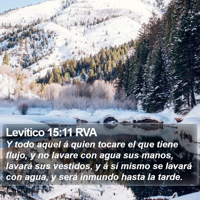 Levítico 15:11 RVA Bible Study