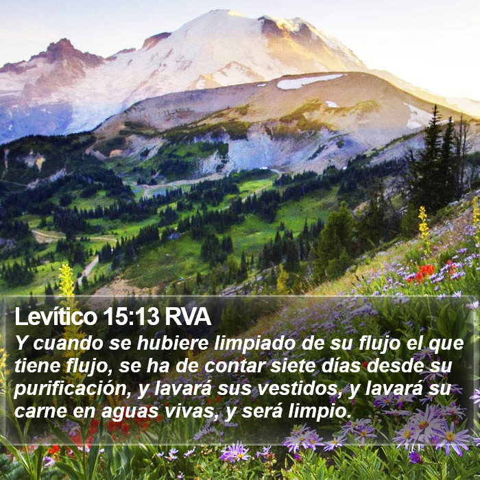 Levítico 15:13 RVA Bible Study