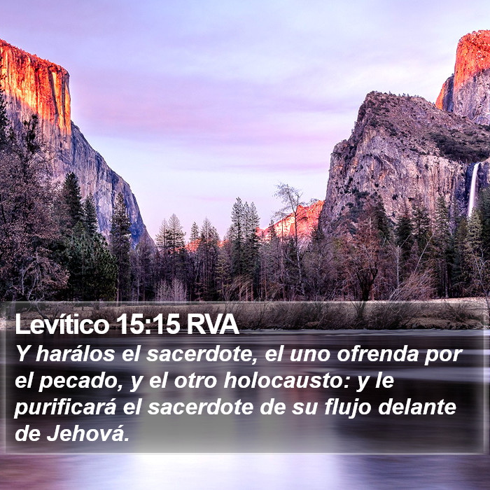 Levítico 15:15 RVA Bible Study