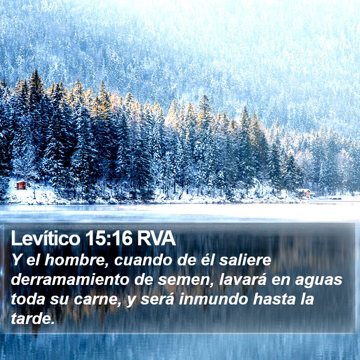 Levítico 15:16 RVA Bible Study