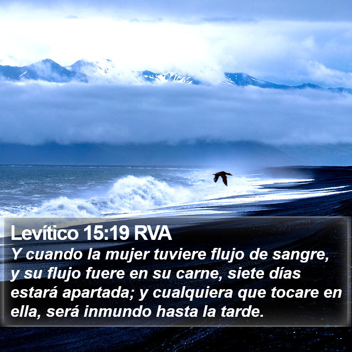 Levítico 15:19 RVA Bible Study