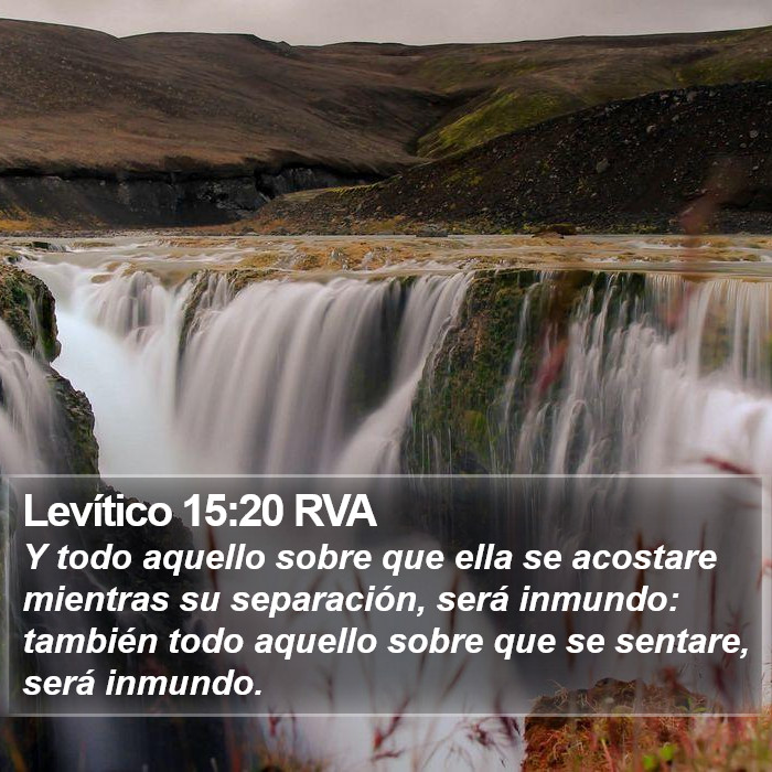 Levítico 15:20 RVA Bible Study