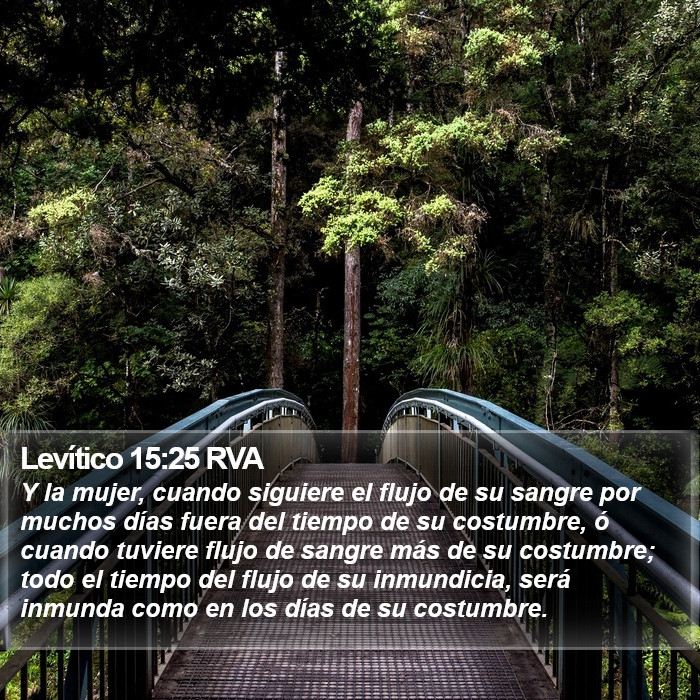 Levítico 15:25 RVA Bible Study