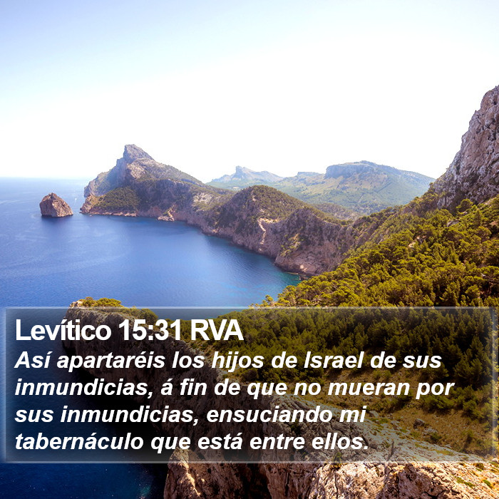 Levítico 15:31 RVA Bible Study