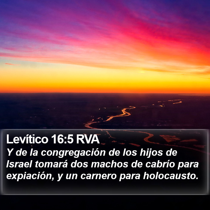 Levítico 16:5 RVA Bible Study