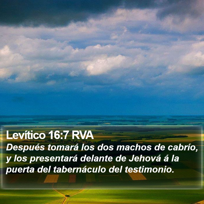 Levítico 16:7 RVA Bible Study