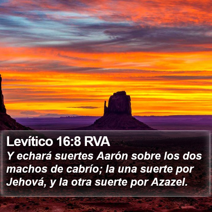 Levítico 16:8 RVA Bible Study