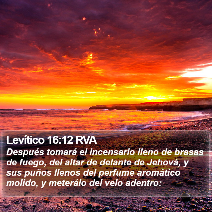 Levítico 16:12 RVA Bible Study