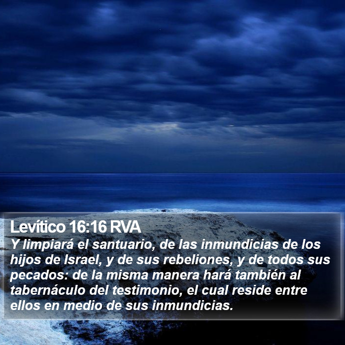 Levítico 16:16 RVA Bible Study