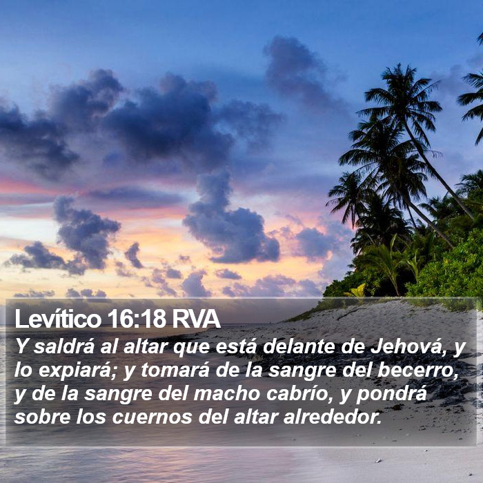 Levítico 16:18 RVA Bible Study