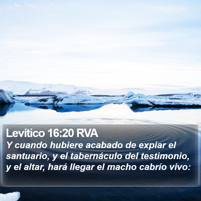 Levítico 16:20 RVA Bible Study