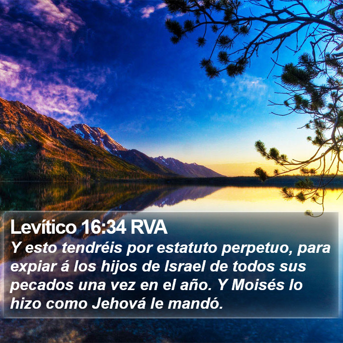 Levítico 16:34 RVA Bible Study