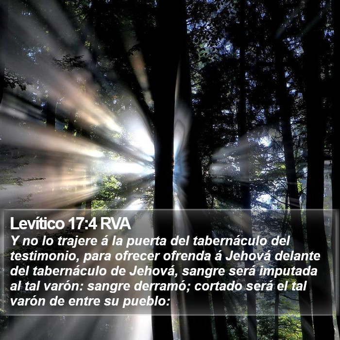 Levítico 17:4 RVA Bible Study