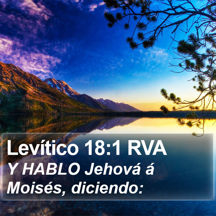 Levítico 18:1 RVA Bible Study