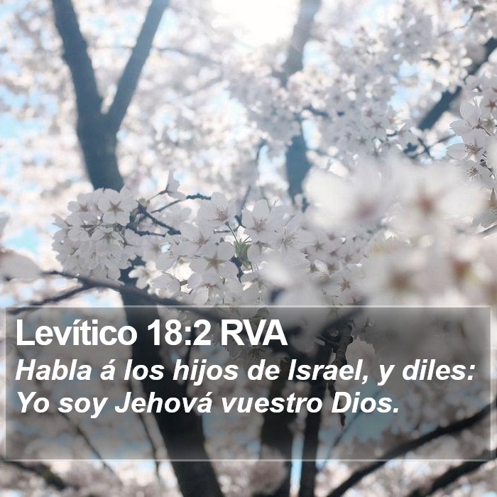 Levítico 18:2 RVA Bible Study