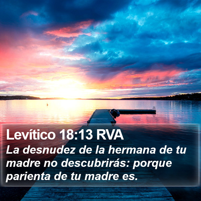 Levítico 18:13 RVA Bible Study