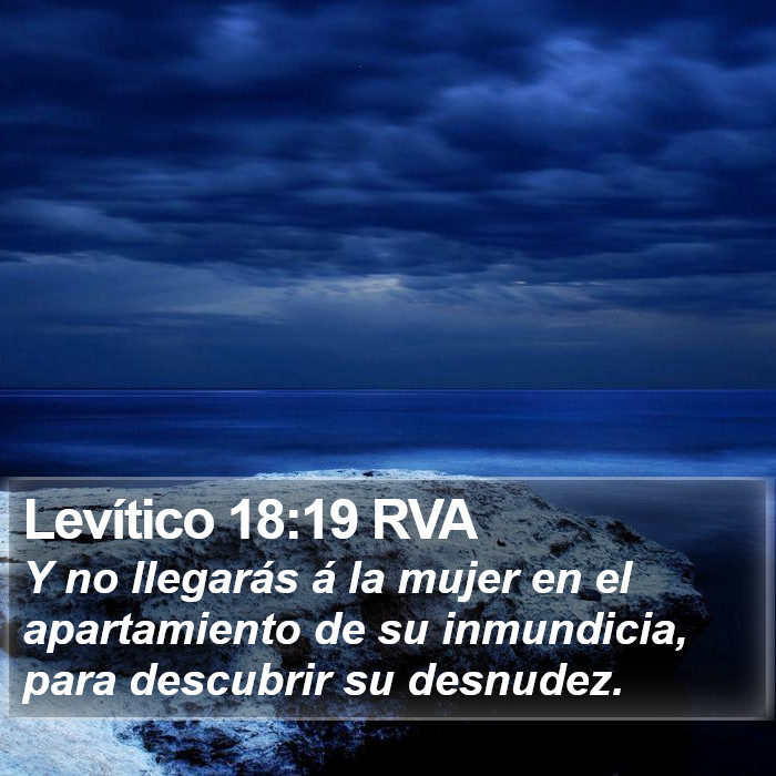 Levítico 18:19 RVA Bible Study