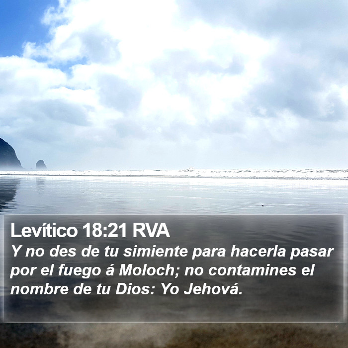 Levítico 18:21 RVA Bible Study