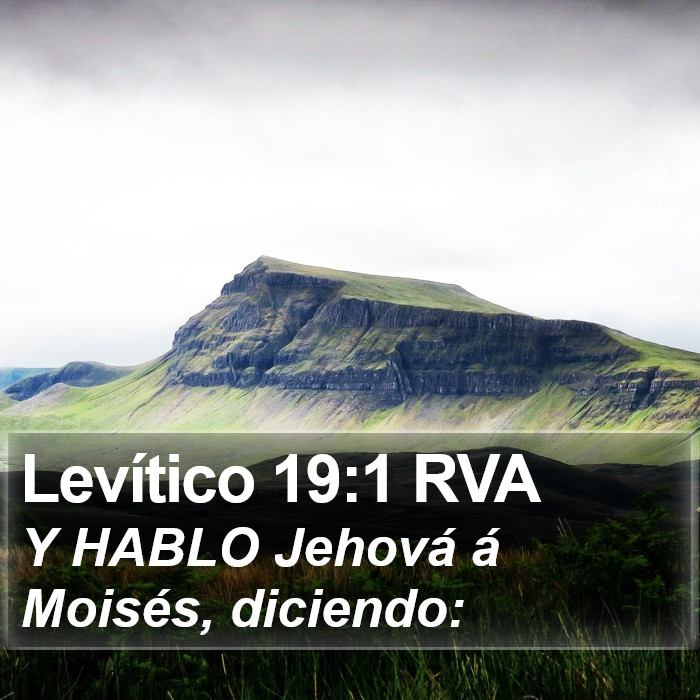 Levítico 19:1 RVA Bible Study