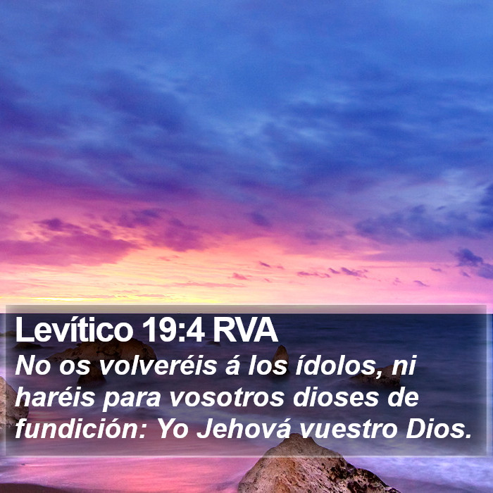 Levítico 19:4 RVA Bible Study