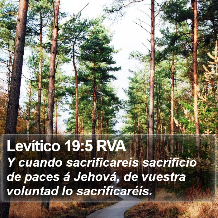 Levítico 19:5 RVA Bible Study