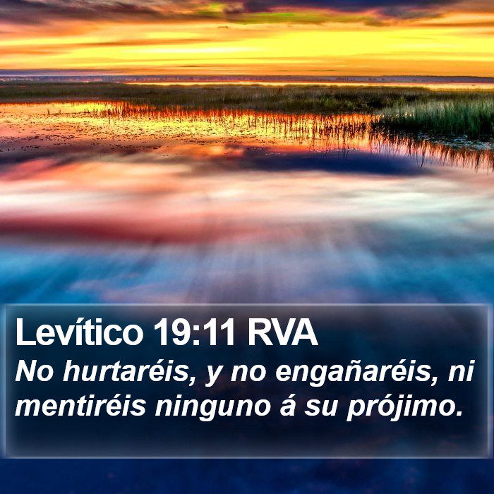 Levítico 19:11 RVA Bible Study