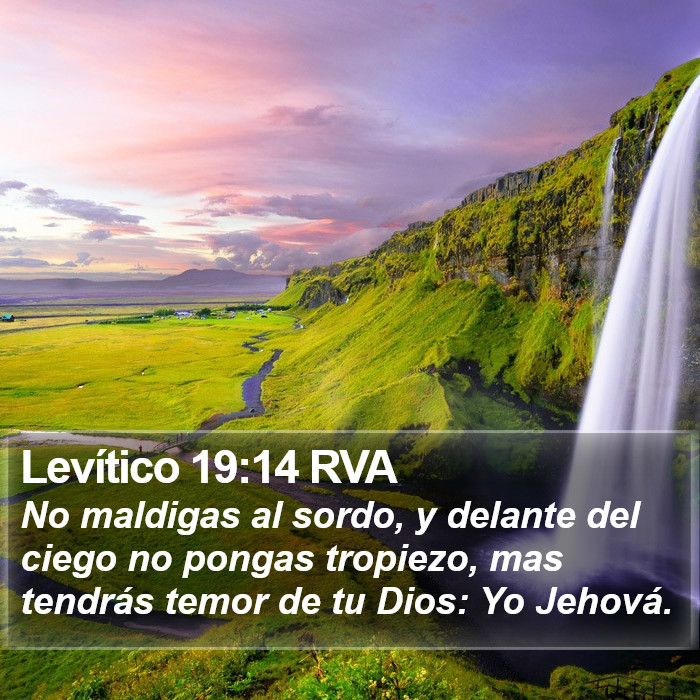 Levítico 19:14 RVA Bible Study