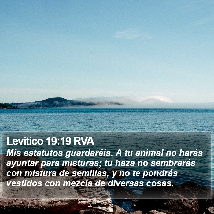 Levítico 19:19 RVA Bible Study